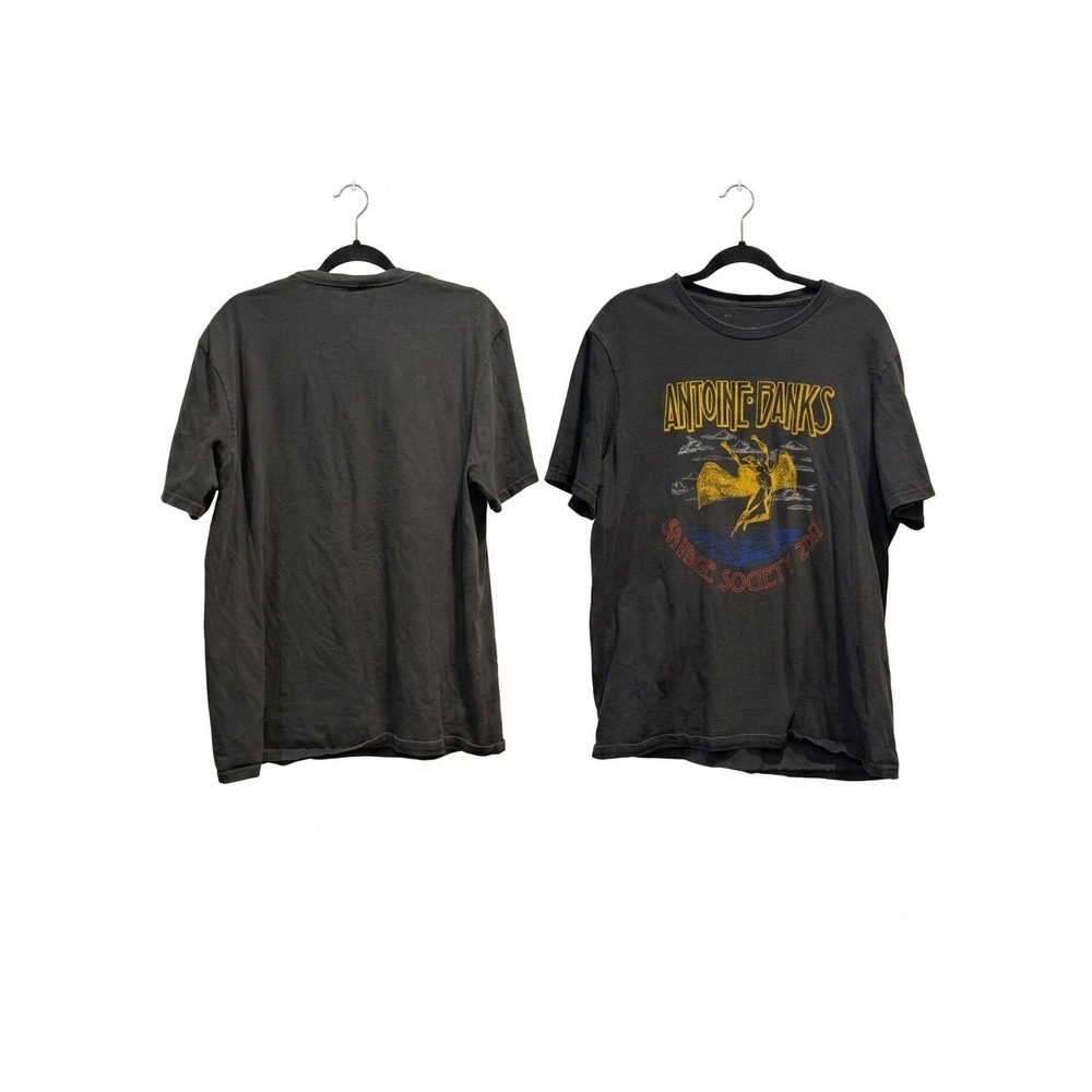 Antoine Banks Savage Society 2017 Graphic T-Shirt Mens XL Faded Black Streetwear